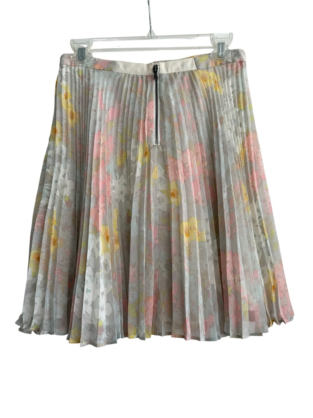 Alice + Olivia Blair Waldorf Gossip Girl Floral Pleated Mini Skirt Pink Blue 6 - Picture 2 of 10